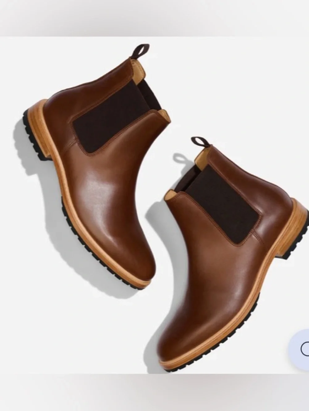 Nisolo Men's Marco Everyday Chelsea Boots – Mahogany Brown Leather – Sz 13 New